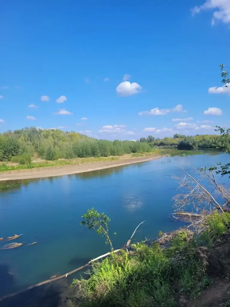 Слияние рек Урала и Сакмары